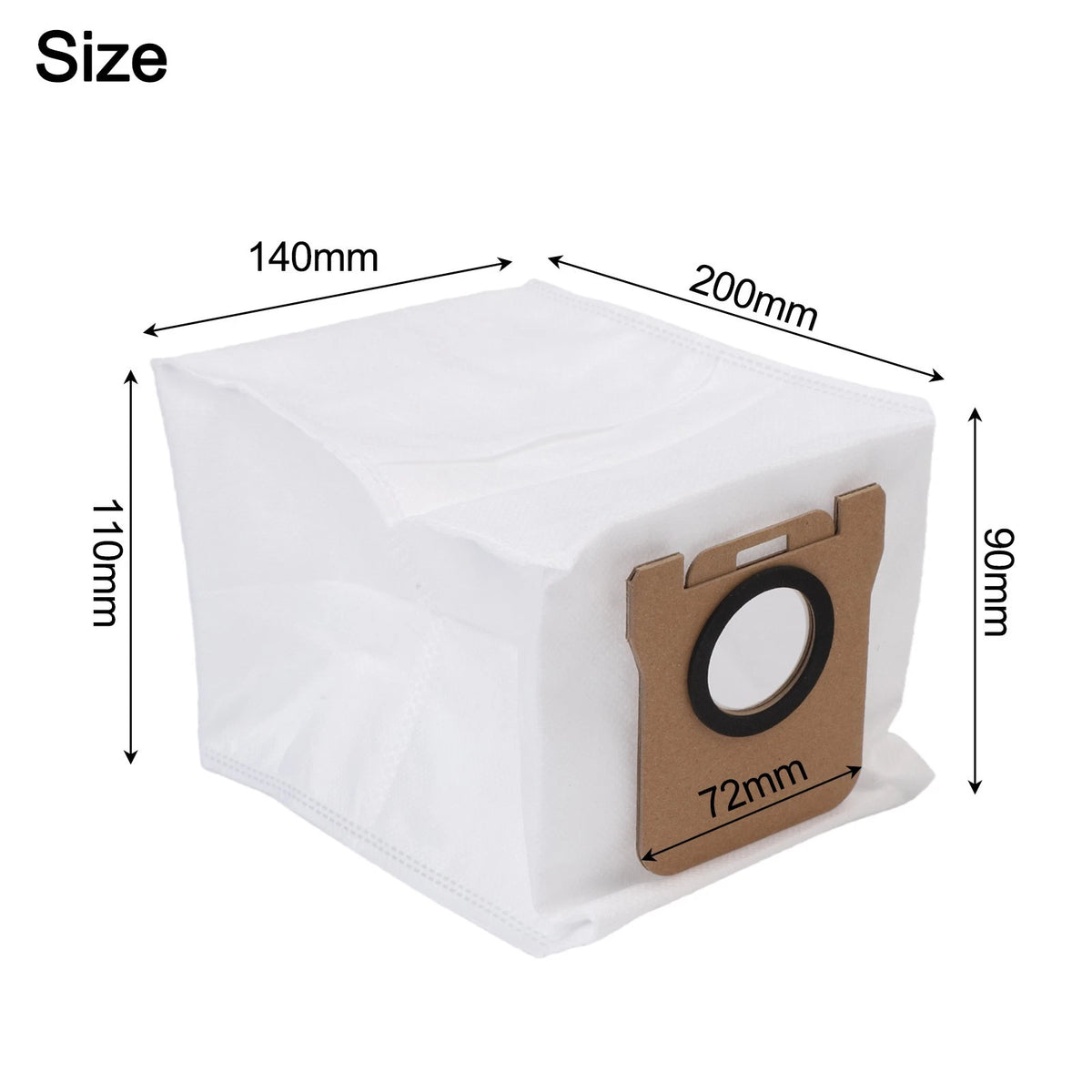 Set of 4 High Capacity Self Emptying Bags for JONR T5 Pro Vacuum