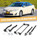 6 Pc Tie Rod End Inner Outer Replacement for Toyota Camry (2007–2011)