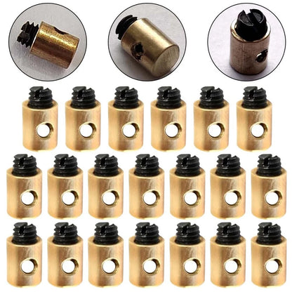 20Pcs Solderless Brake Cable Nipple Screws for Motorcycles