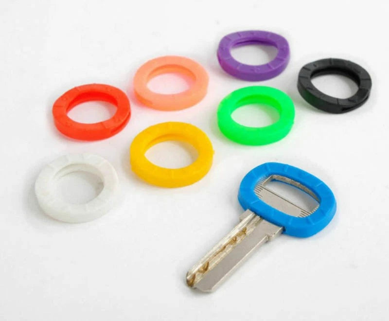 8 Pcs Silicone Key Cap Covers for Universal Key Fobs (Fits Most Models)
