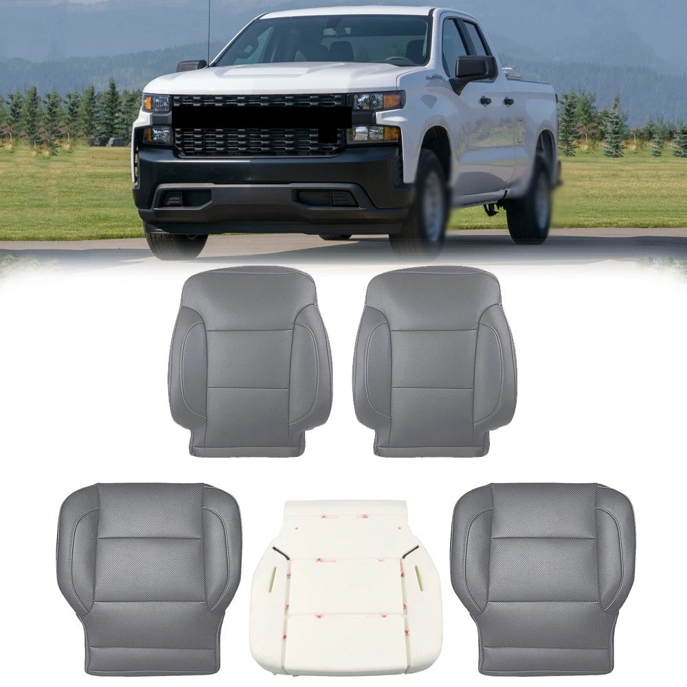 Front Seat Cover & Driver Foam Cushion for Chevy GMC (2014–2019)