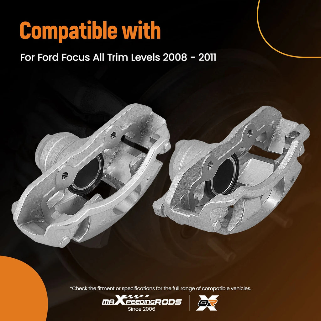 2X Front Left Right Brake Calipers for Ford Focus (2008–2011) 18-P5068