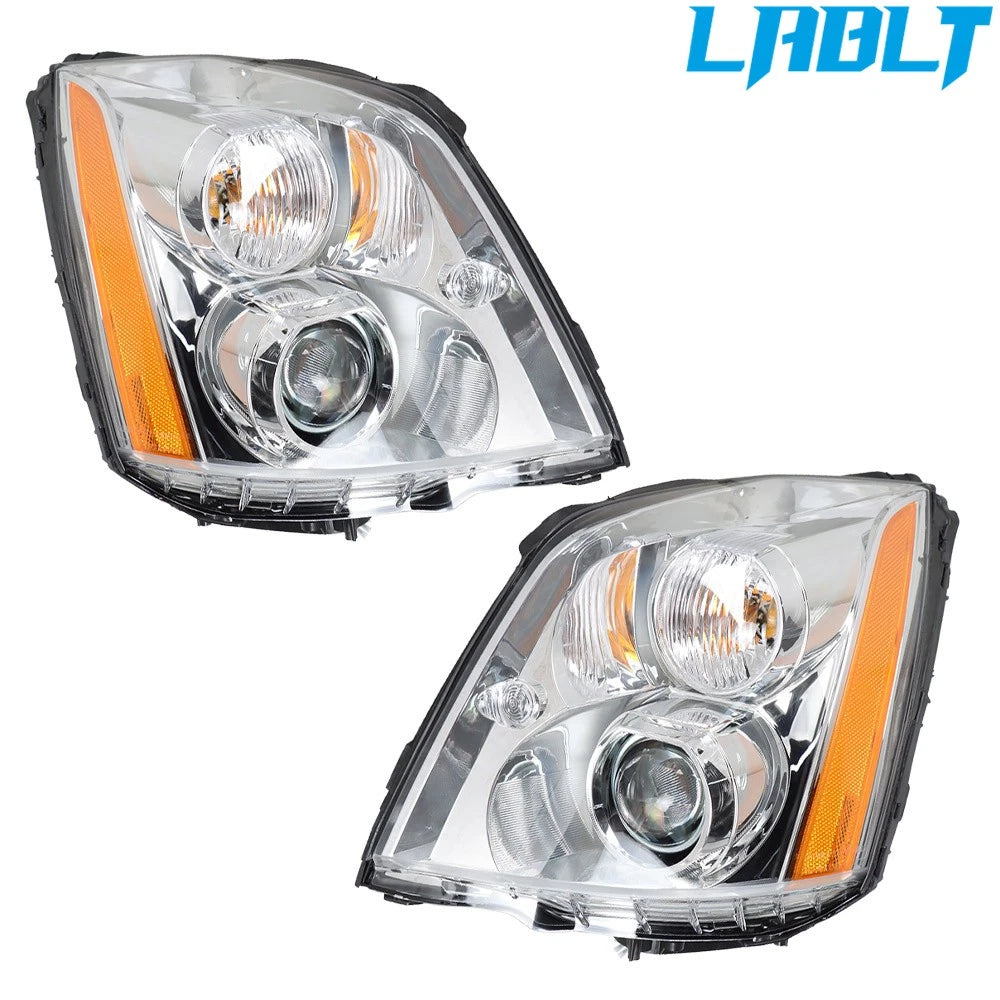 Set of 2 Headlights Assembly for Cadillac DTS (2008–2011)