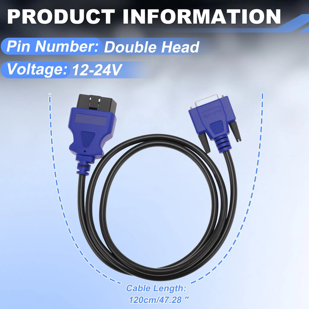OBD2 Diagnostic Cable for Ford J1962 Vehicles (16Pin, 493113)