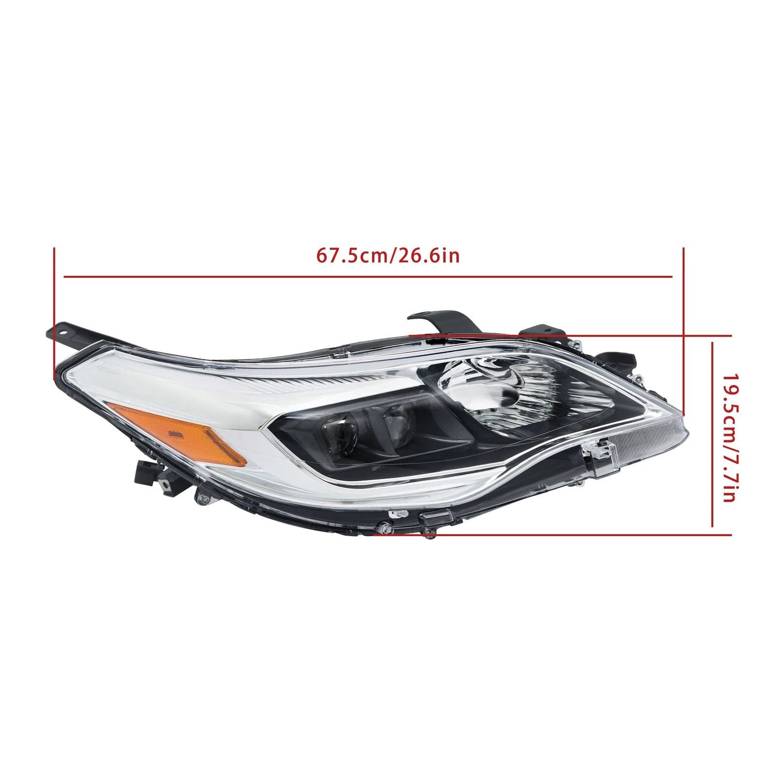 Front Headlight for Toyota Avalon (2013–2015) Right Side Halogen Clear Lens