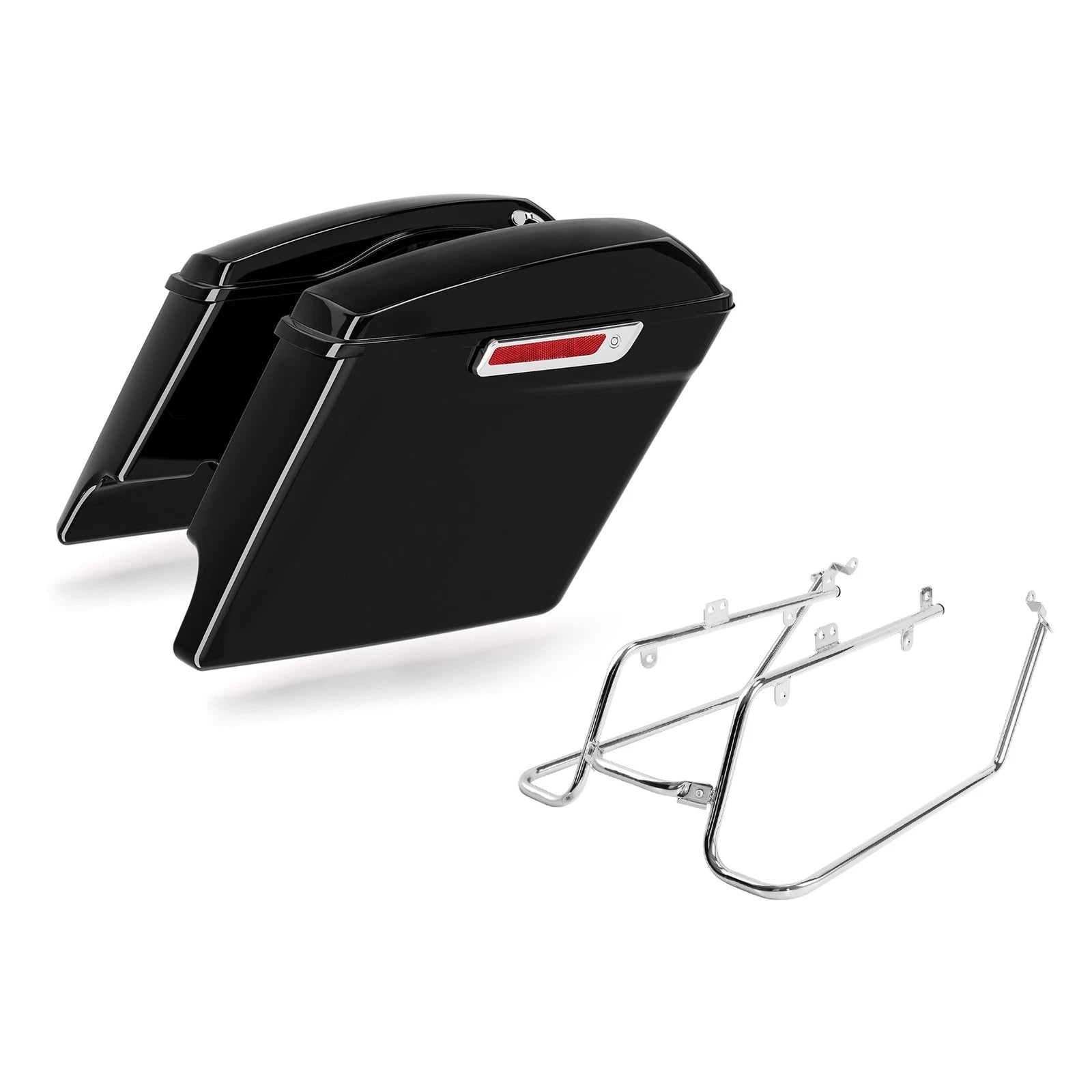 Hard Saddlebags & Conversion Bracket for Harley Low Rider Street Bob (2008–2017)