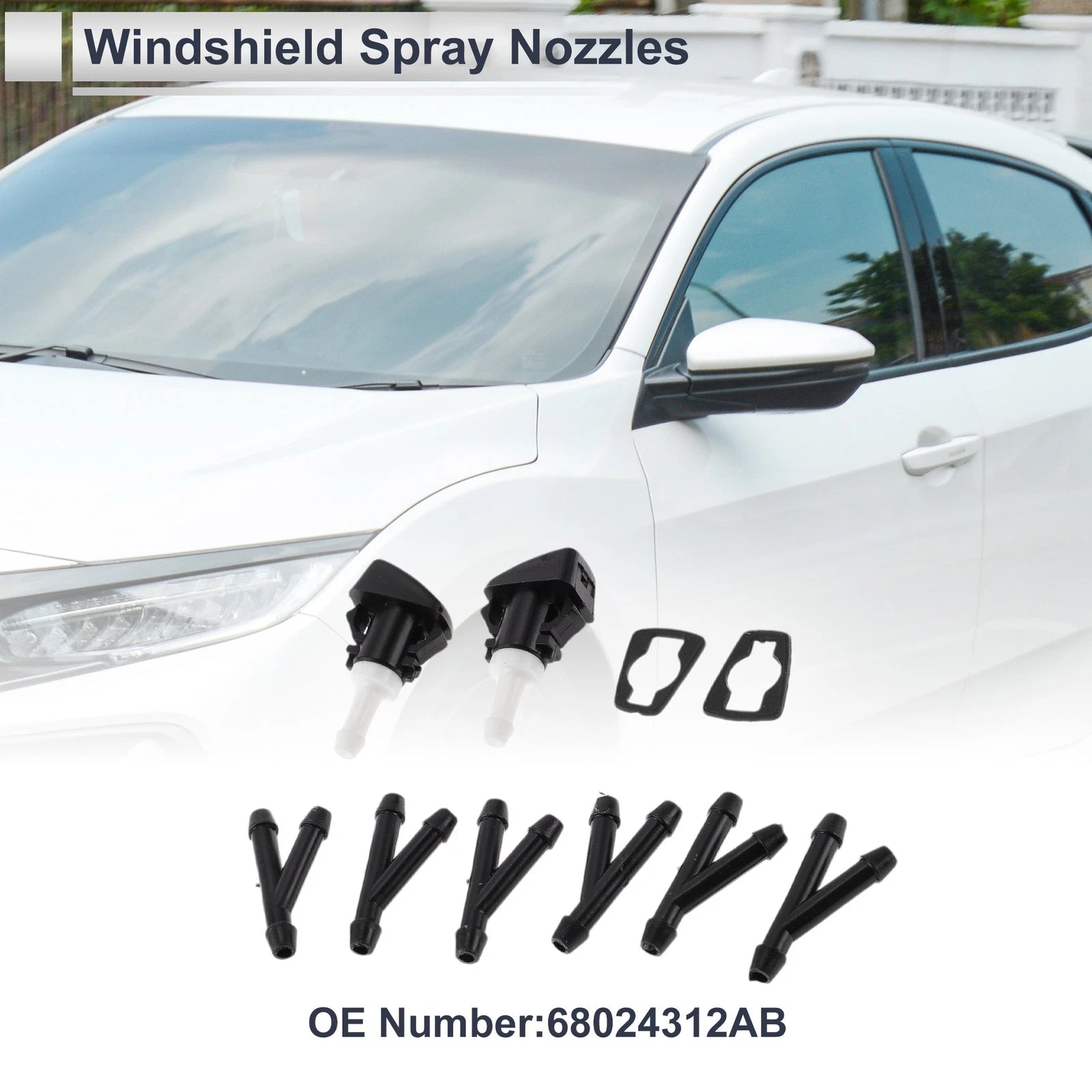 Windshield Washer Hose Connector Kit with 6 PCs for Chrysler (2011–2016)