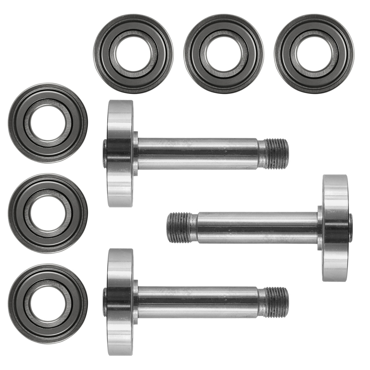 3x Spindle Shaft and Bearings Replacement for John Deere 245 46 Deck (1965–1973)