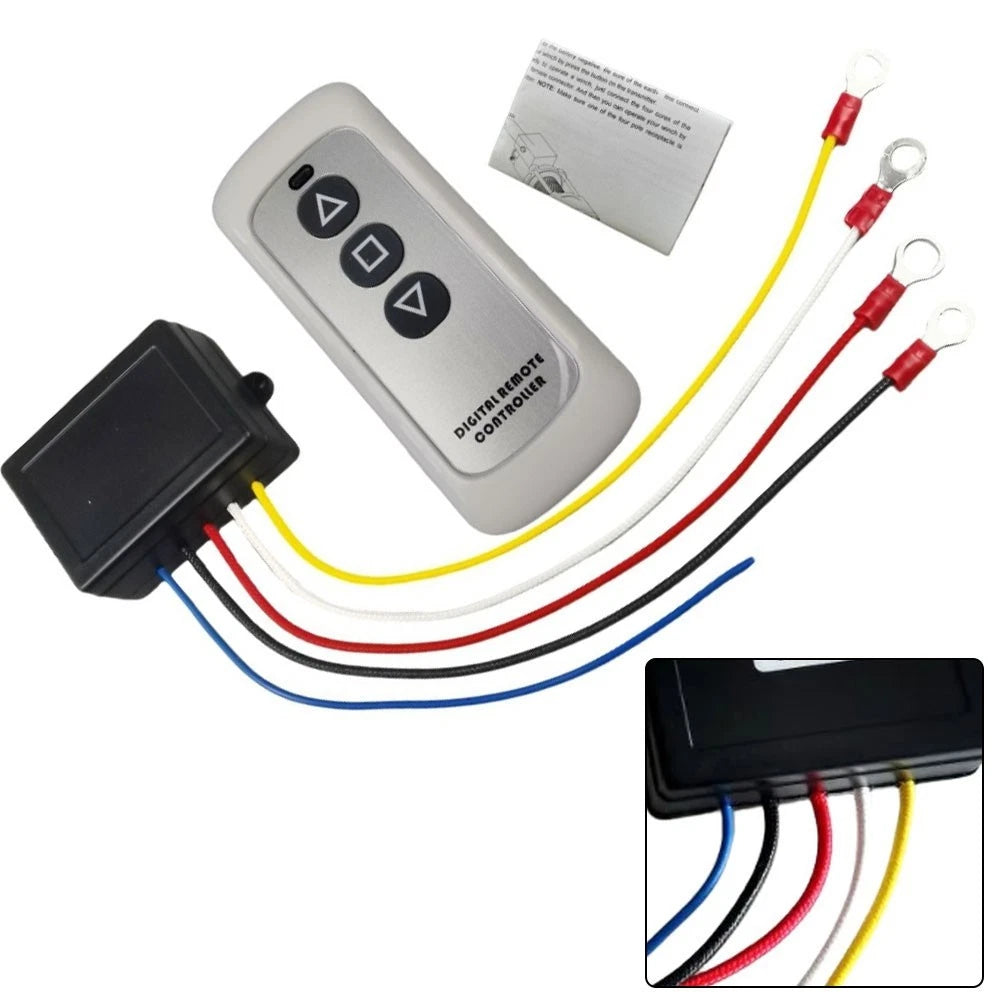 Electric Winch Wireless Remote Control 12V for Car Applications