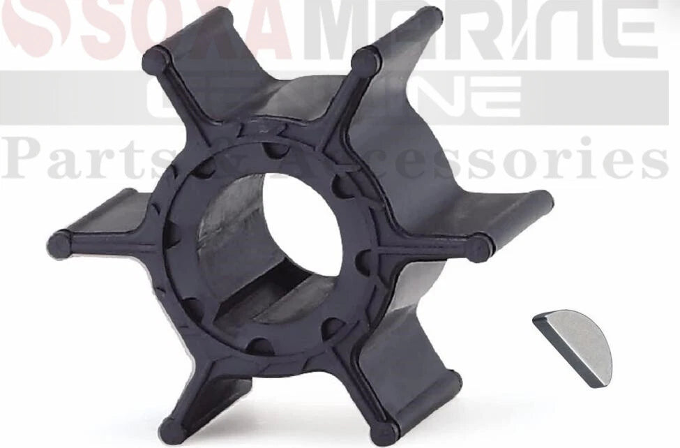 5pcs Water Pump Impeller with Key for Yamaha 9.9hp Outboard Motor (682-44352-03)