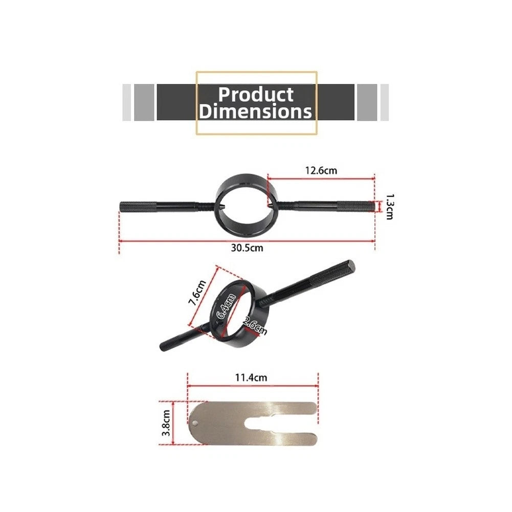 Space Saving Motorcycle Fork Spring Compressor Tool For Workshop Storage