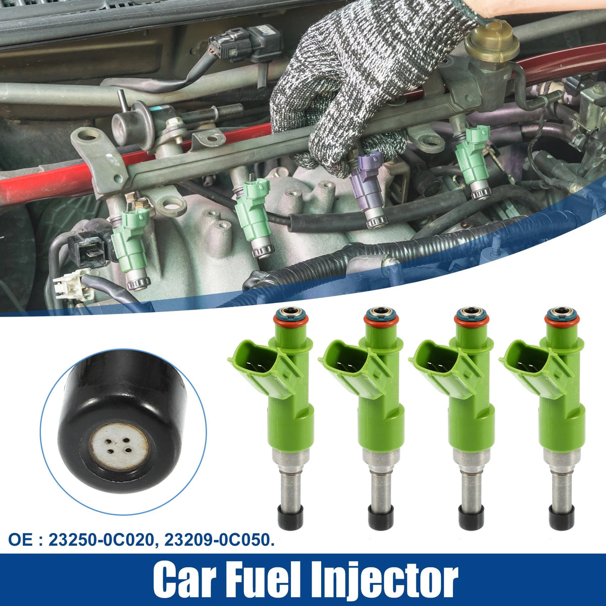 Fuel Injector Nozzle Replacement Set for Toyota Hilux Vigo Land Cruiser (2005–2015)