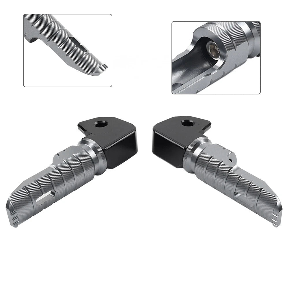 1 Pair Grey Front Foot Pegs for Ducati Monster 821 797 (2014–2020)