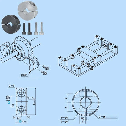 Retaining Ring 1PC 6/8/10/22/28/32/40mm for Universal Applications
