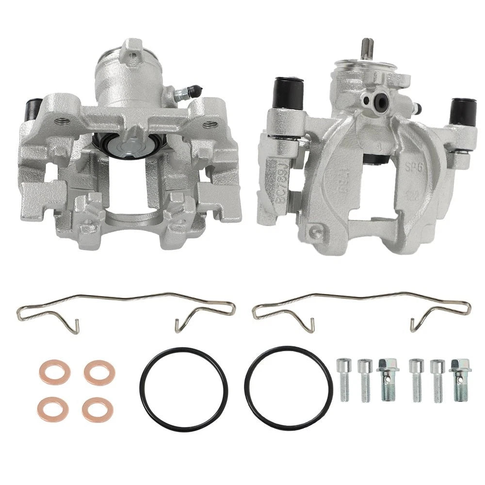 2X Rear Side Brake Calipers with Bracket for Lincoln MKZ MKX Ford Edge (2013–2022)