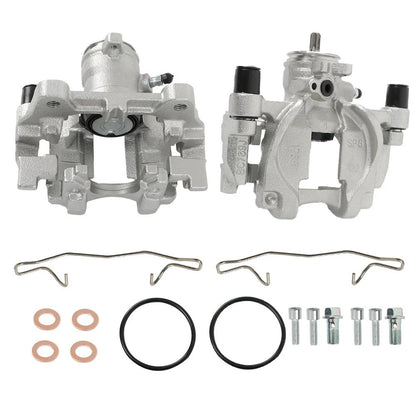 2X Rear Side Brake Calipers with Bracket for Lincoln MKZ MKX Ford Edge (2013–2022)