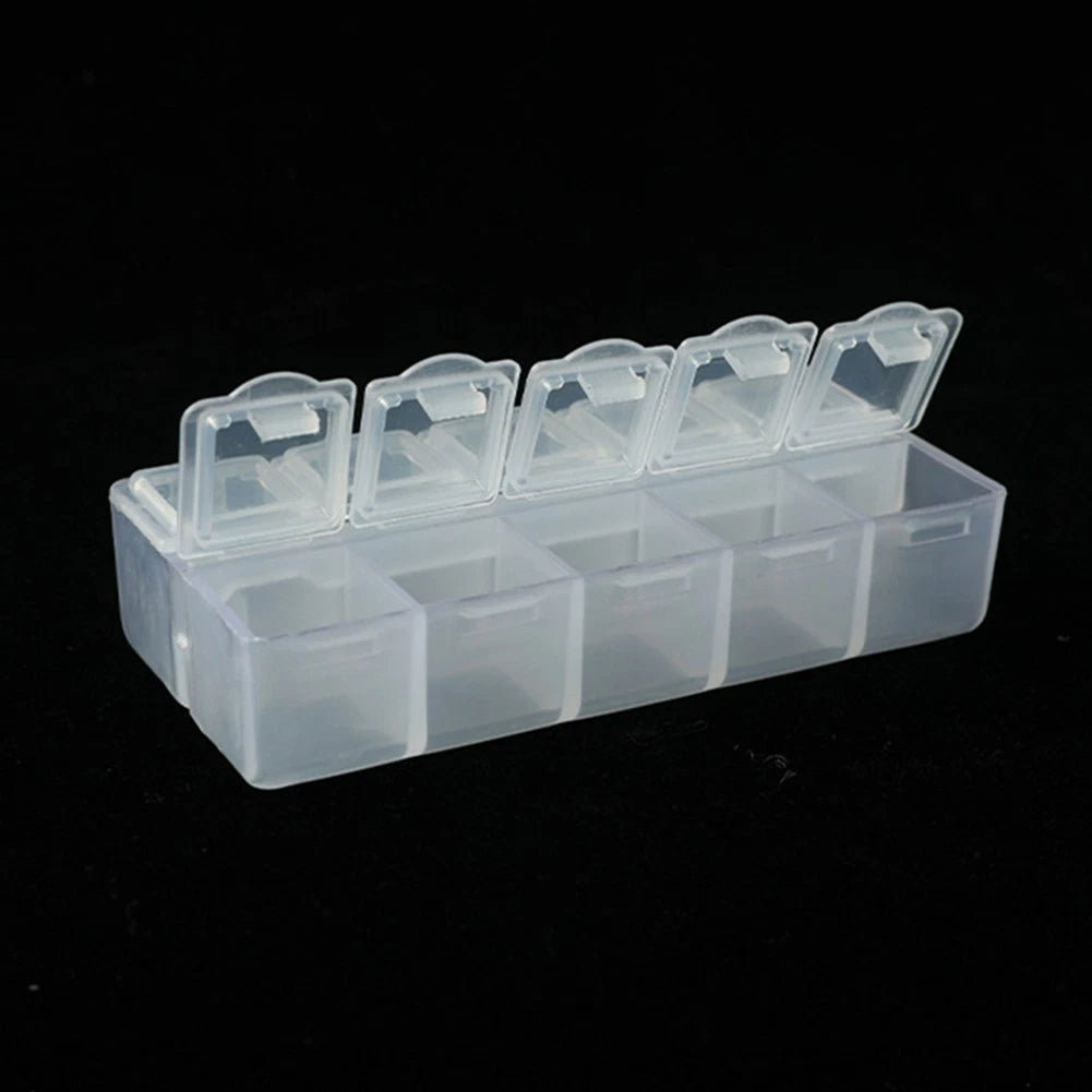10-Pack Plastic Storage Containers for Crafts and Electronics