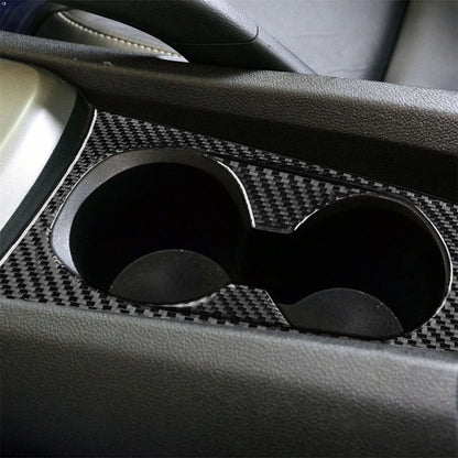 Carbon Fiber Front Water Cup Holder Trim for Chevy Camaro (2010–2015)