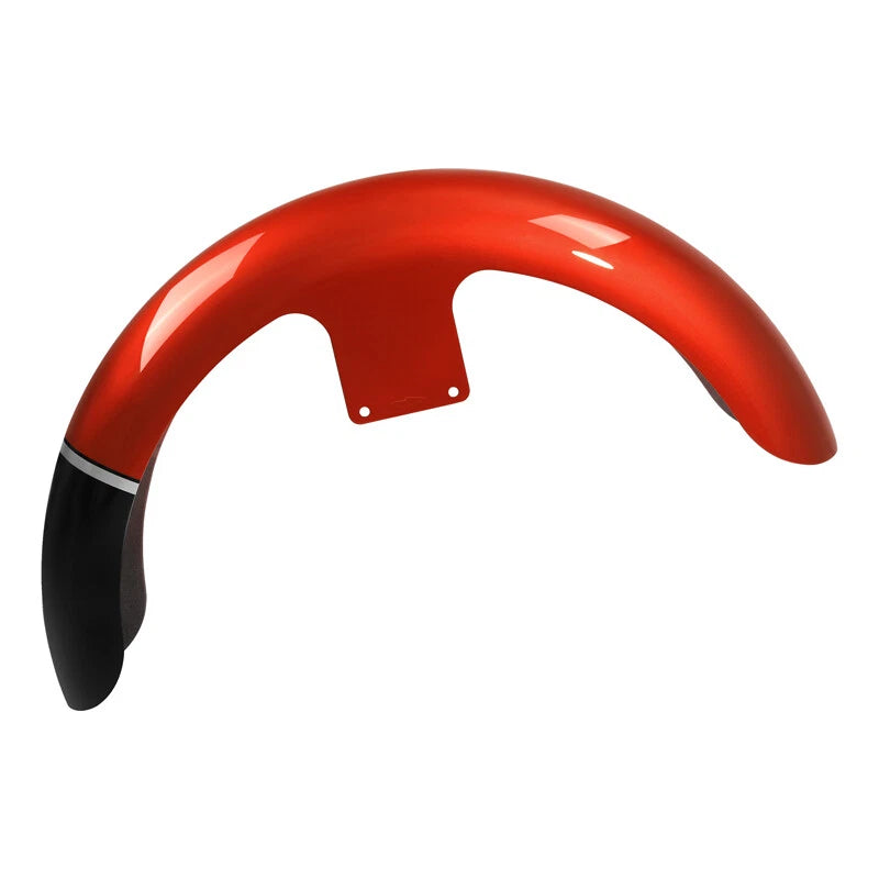21" Front Fender for Harley Touring (1997–2013) Sunset Orange/Black Fade