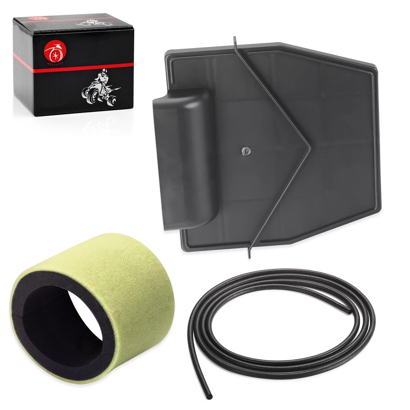 Air Box Lid Cover & Air Filter for Kawasaki Bayou 220 250 (1988–2011) 14024-1489
