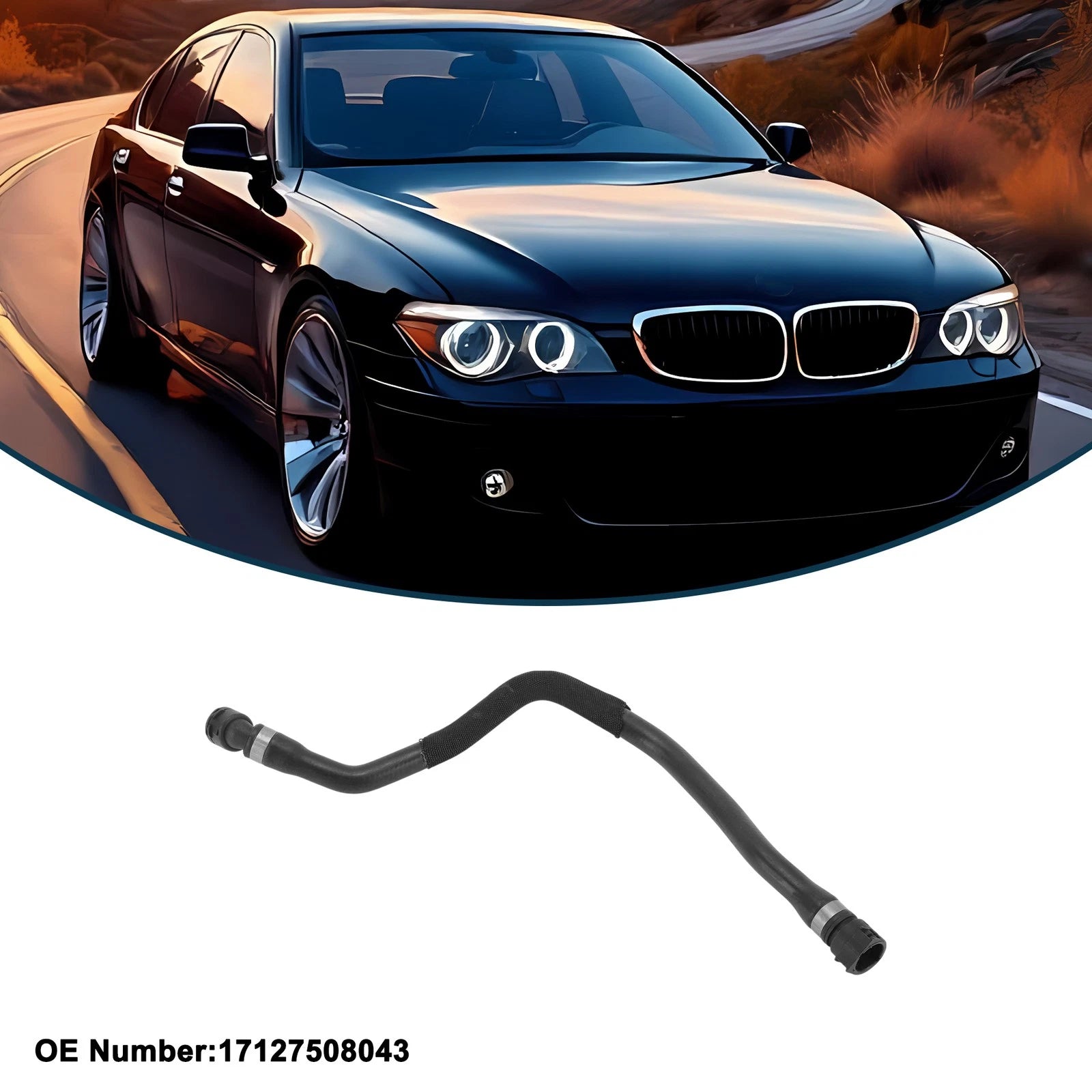 Radiator Hose Rubber Coolant for BMW 7 Series (2002–2005)