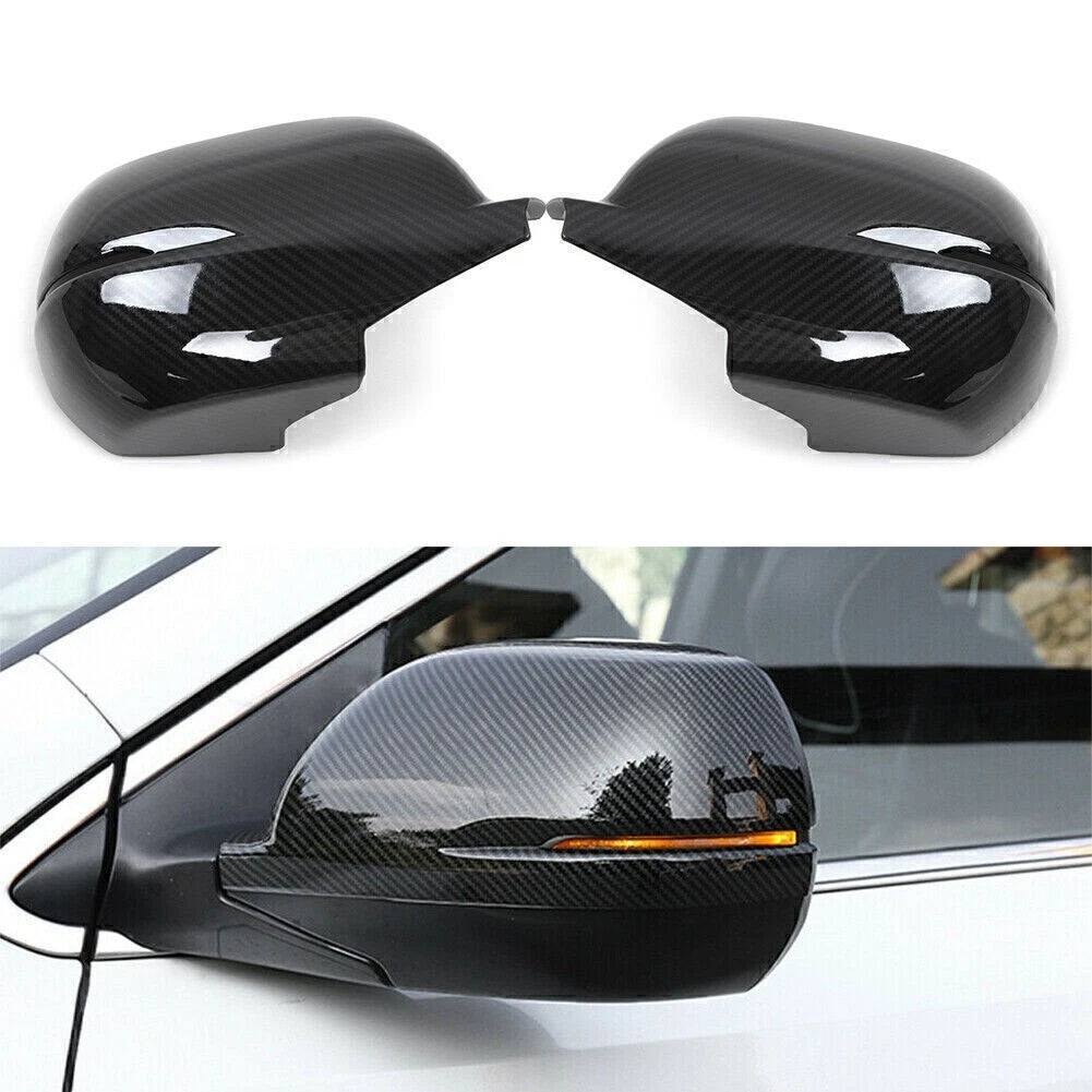 Carbon Fiber Rearview Side Mirror Cover Caps for Honda CR-V (2017–2019)