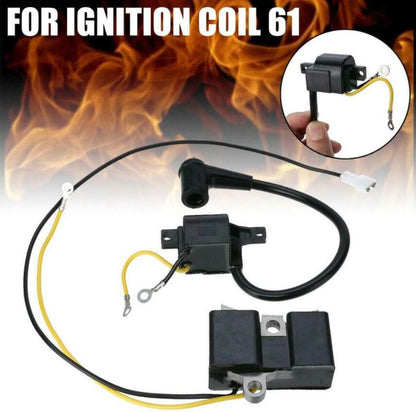 Ignition Coil with Wire for Husqvarna 61 162 266, Jonsered 630 Saws (R)