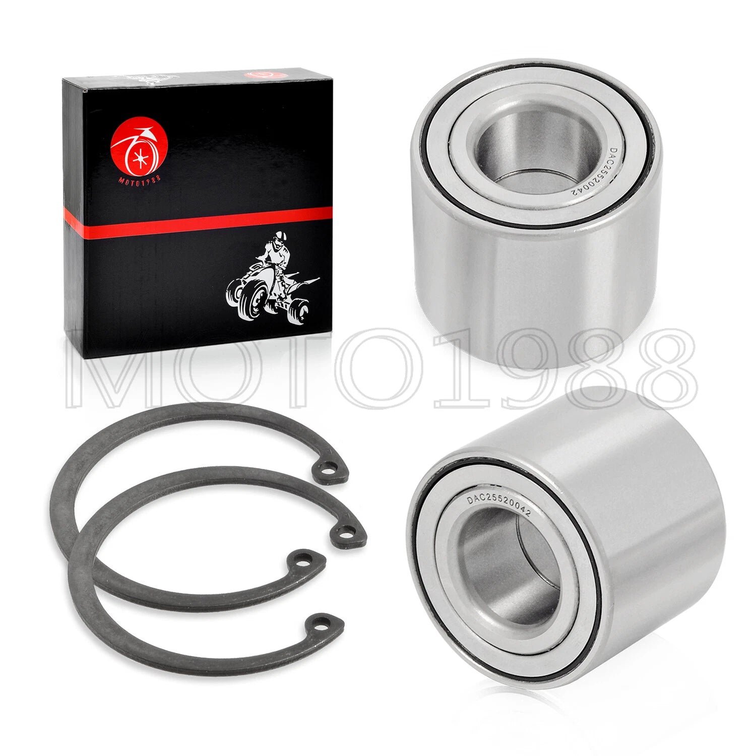 Set of 2 Rear Brake Hub Wheel Bearings for Kawasaki Mule 3000-4010