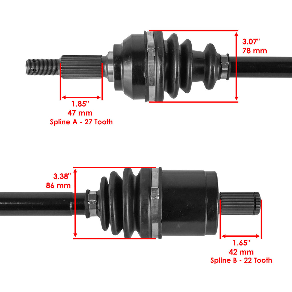Front Left Right CV Axle Replacement for John Deere Gator 620i Gas (2011–2019)