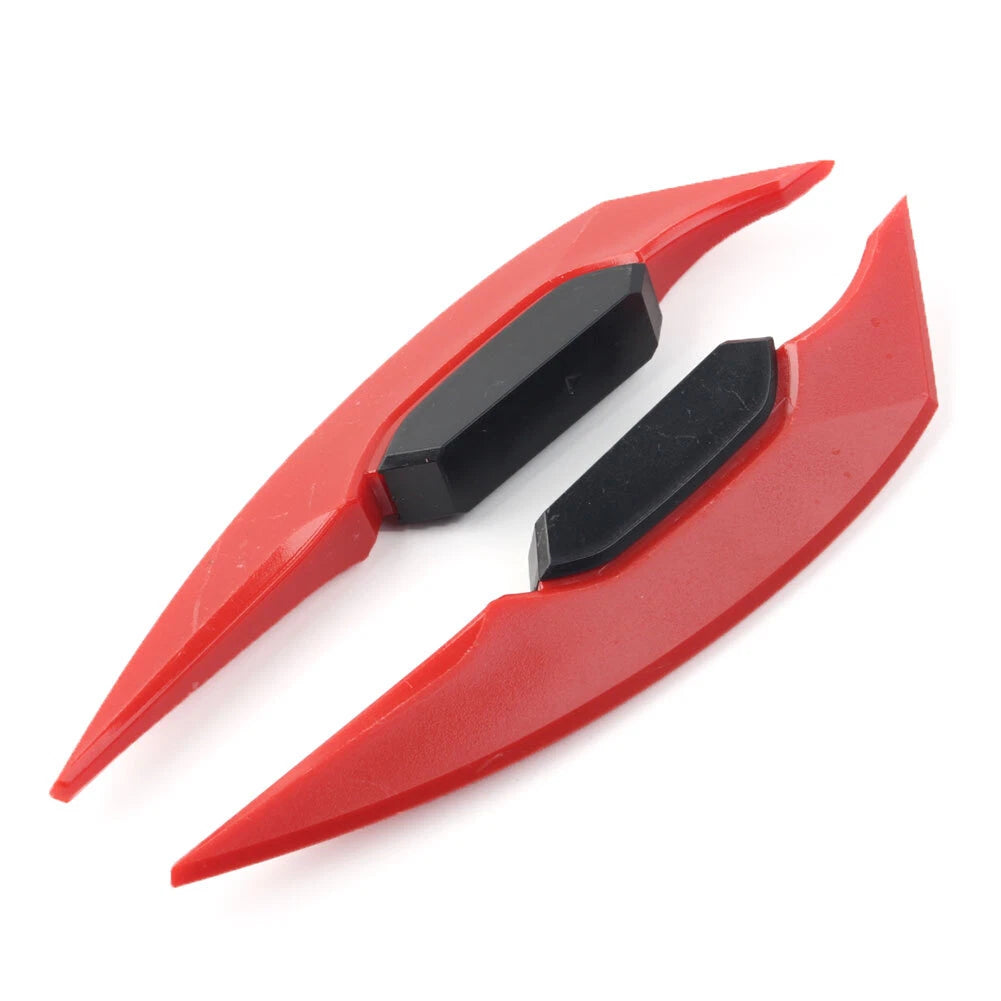 2 Pcs Motorcycle Fairing Winglets Side Spoiler Deflector Air Wing Kit Universal