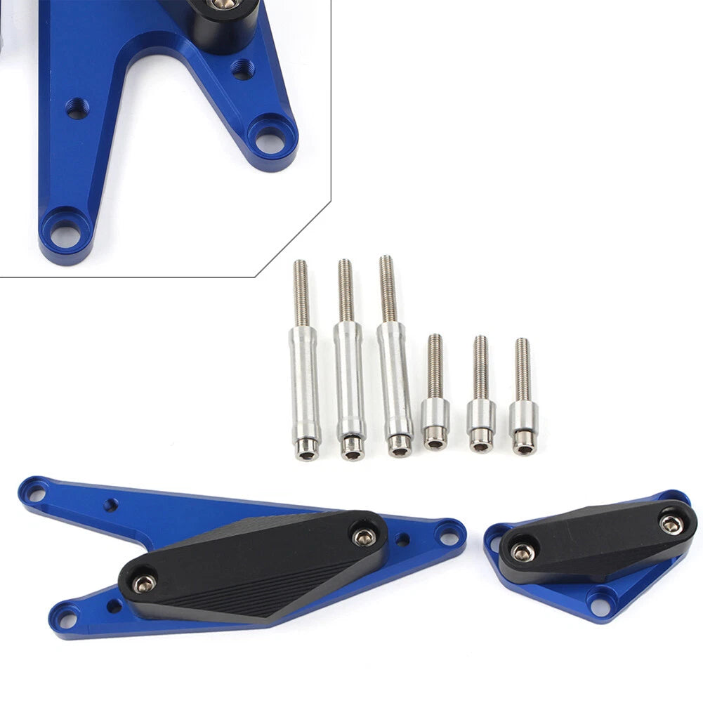 Engine Case Slider Protector Cover Blue for Suzuki Bandi 1250 GSF1250 (2007–2017)