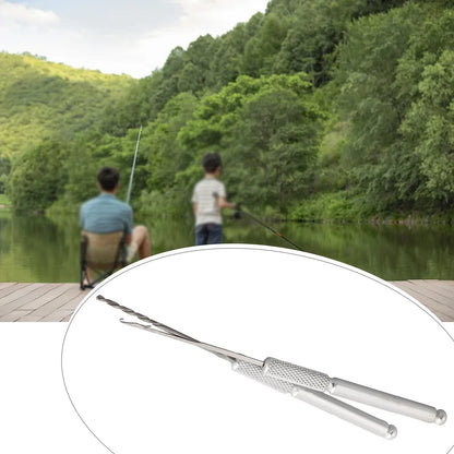 2X Needle Tool Set for Coarse Fishing (Portable, Silver)