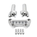 4" Handlebar Riser with 1" Top Clamp for Harley Road Glide Softail (2000–2023)