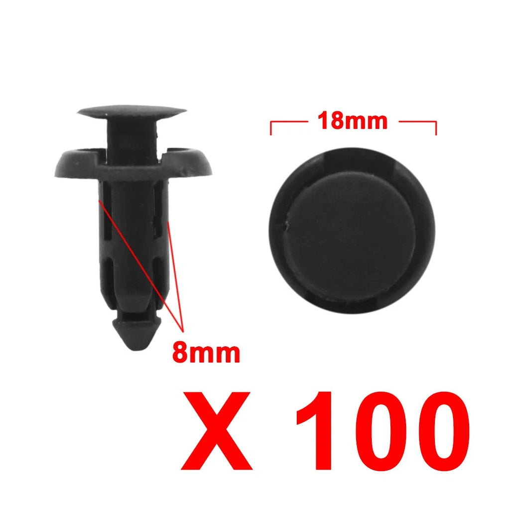 Bumper Rivets Retainer Fastener 100 Pack for Toyota Prado Corolla RAV4 (Years)