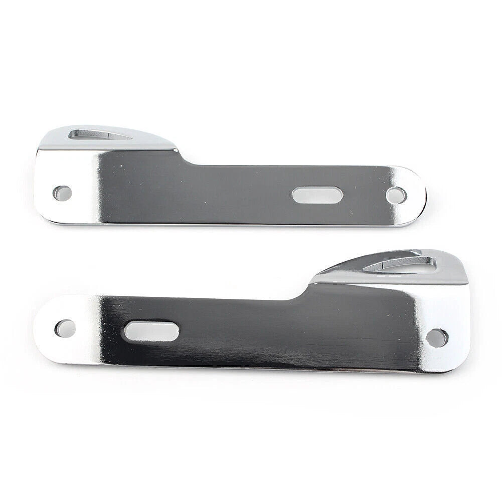 Chrome Trailer Hook Tie-Down Brackets Kit for Harley Touring (1 Pair)