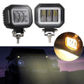 2X 4 Inch Square LED Work Light Bar for Motorcycle (12V 24V)