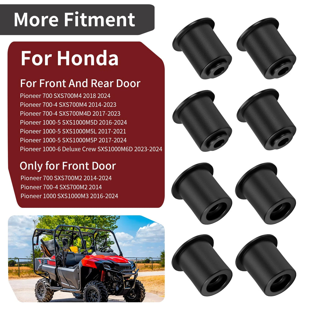 8Pcs Door Bushings for Honda Pioneer 1000-6 Deluxe Crew SXS1000M6D (2023–2024)