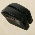Saddlebag Black with Chrome Conversion Bracket for Harley Softail Fatboy (1984–2017)