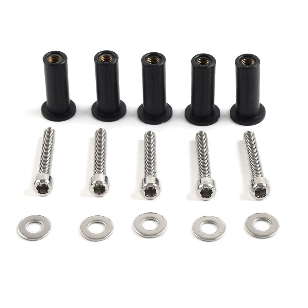 Windshield Bolt Nut Kit for Harley Road Glide (2015–2023)