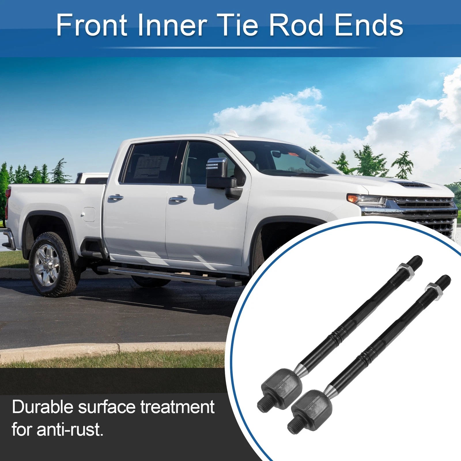 2pcs Front Inner Tie Rod End Links for Chevrolet Cruze (2011–2015)