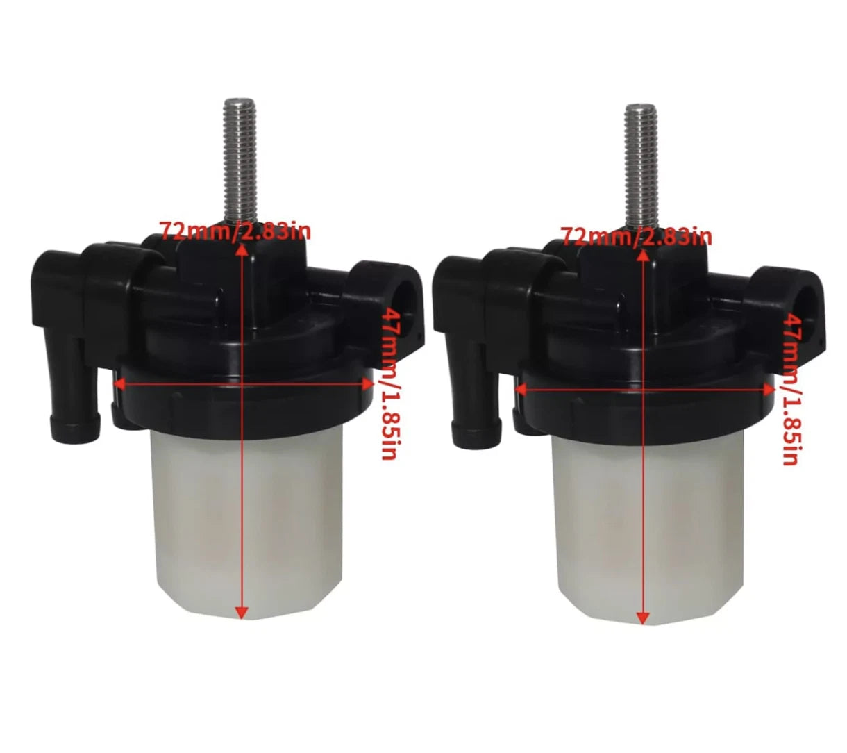 2 Fuel Filter Assy for Mercury 30HP 40HP 50HP 60HP (35-879884T)
