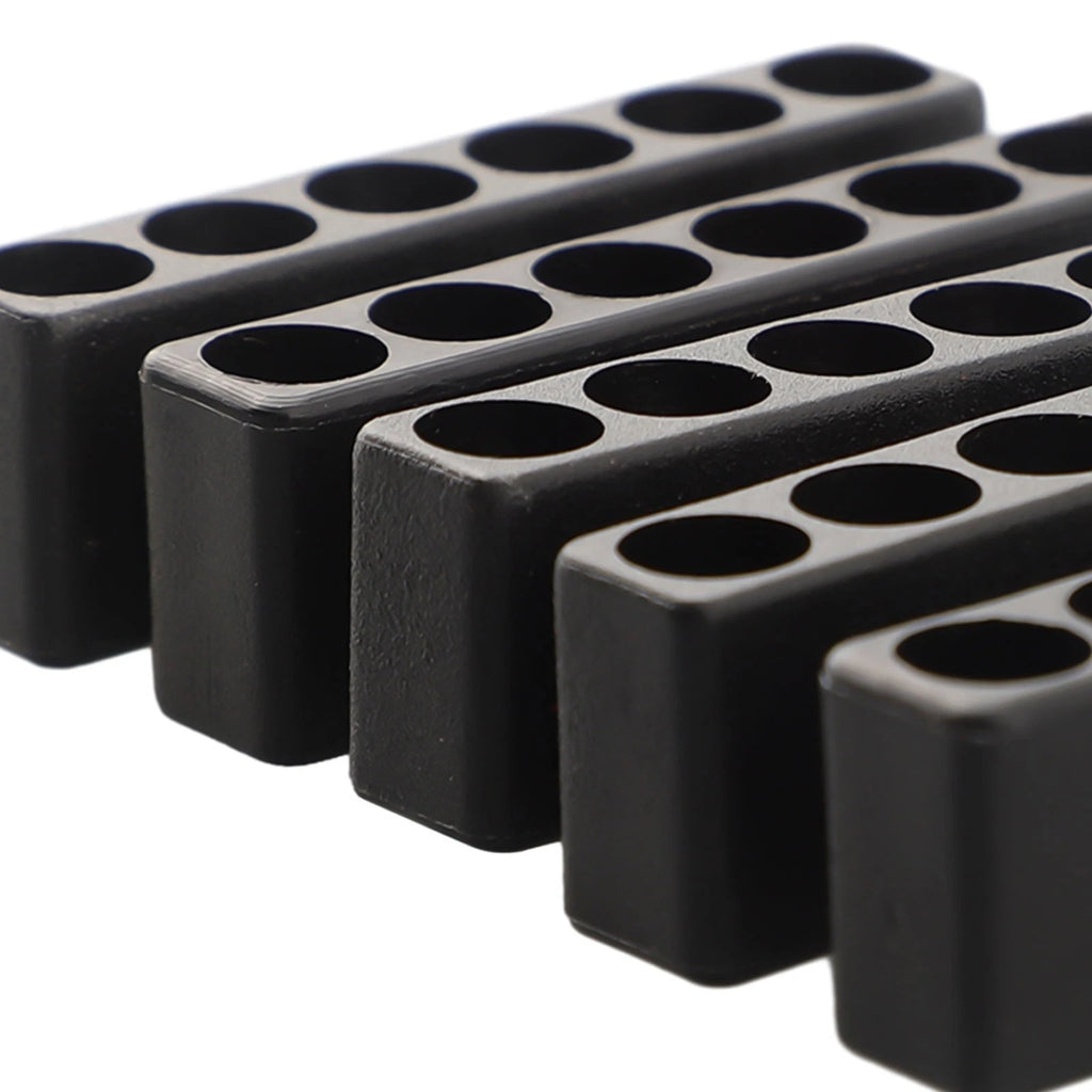 6-Hole Screwdriver Bit Organizer for Hex Shank Bits