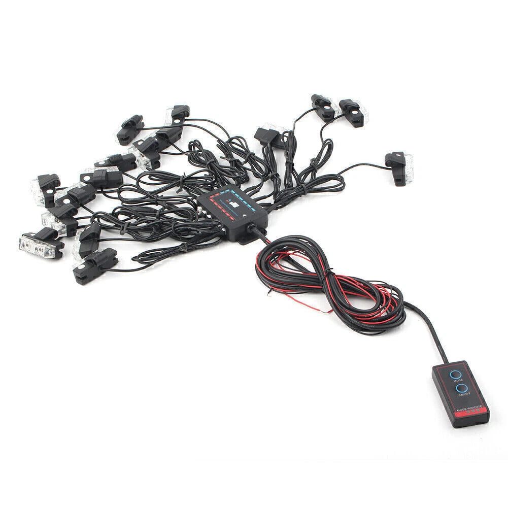 LED Strobe Emergency Warning Light for Car Truck (Universal Fit)