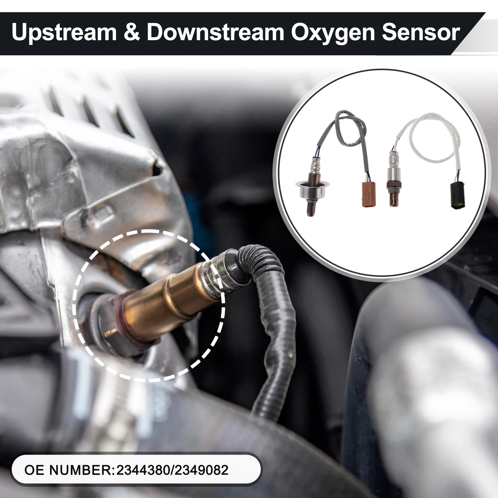 2X Upstream & Downstream Oxygen Sensor for Nissan Sentra 2.0L (2000–2006) 2344380