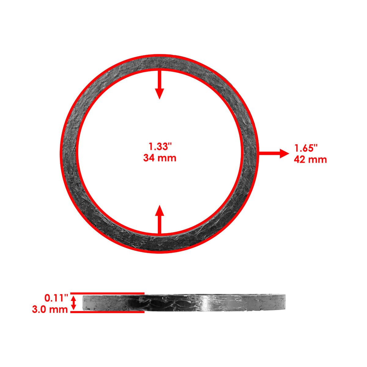 Exhaust Muffler Gasket Kit for Arctic Cat 550 4X4 (2009–2016)