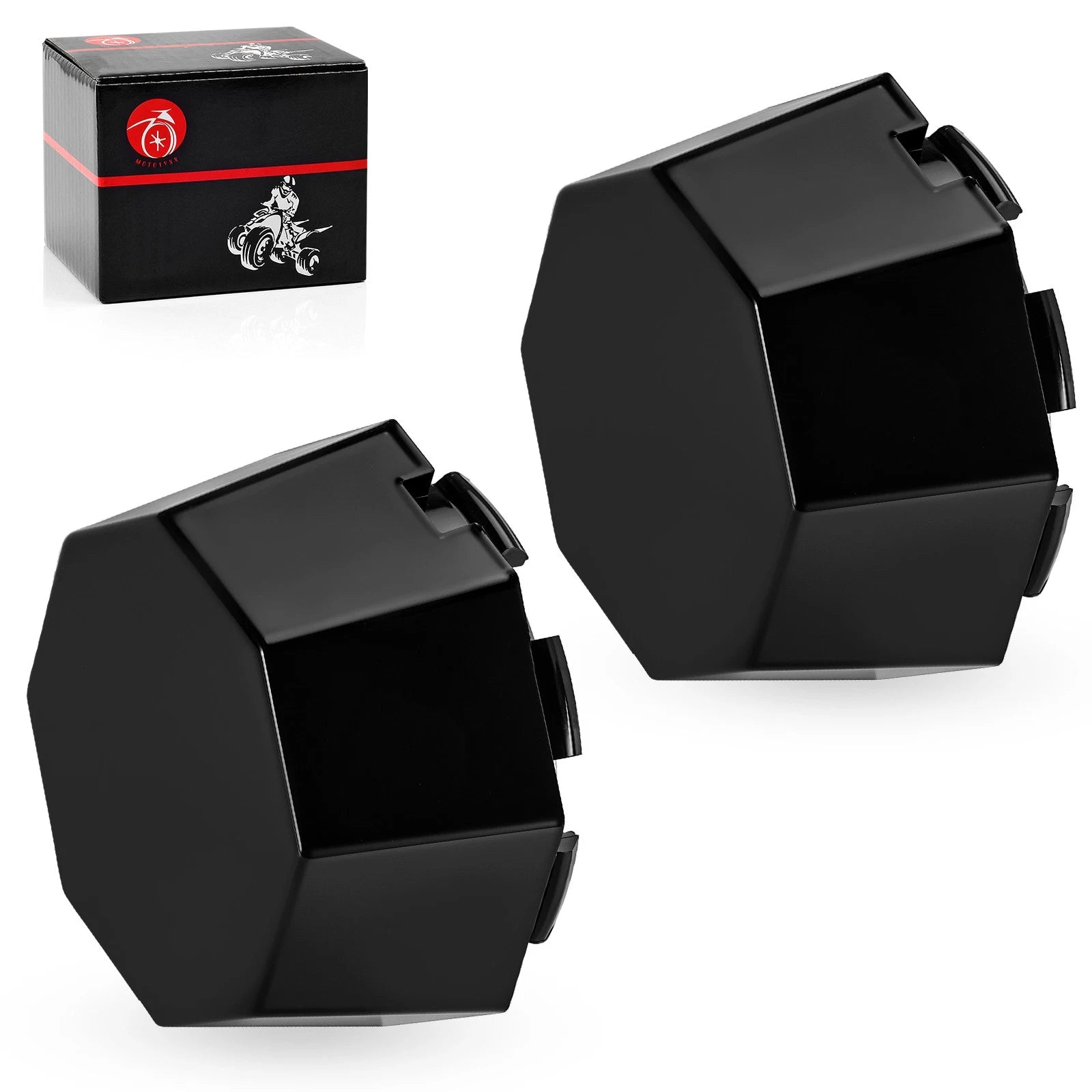 2pcs Black Hub Cover 5451374-458 for Polaris Sportsman 570 (2020–2024)