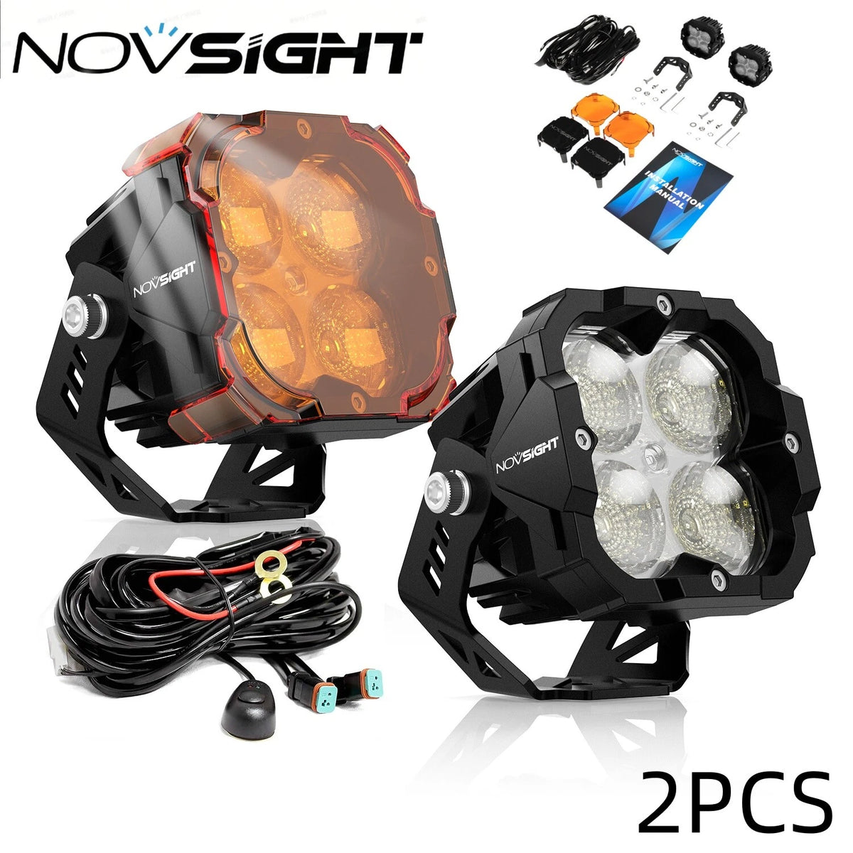 2X 3" LED Off-road Light Bar for Jeep Truck Pickup (2010–2023)