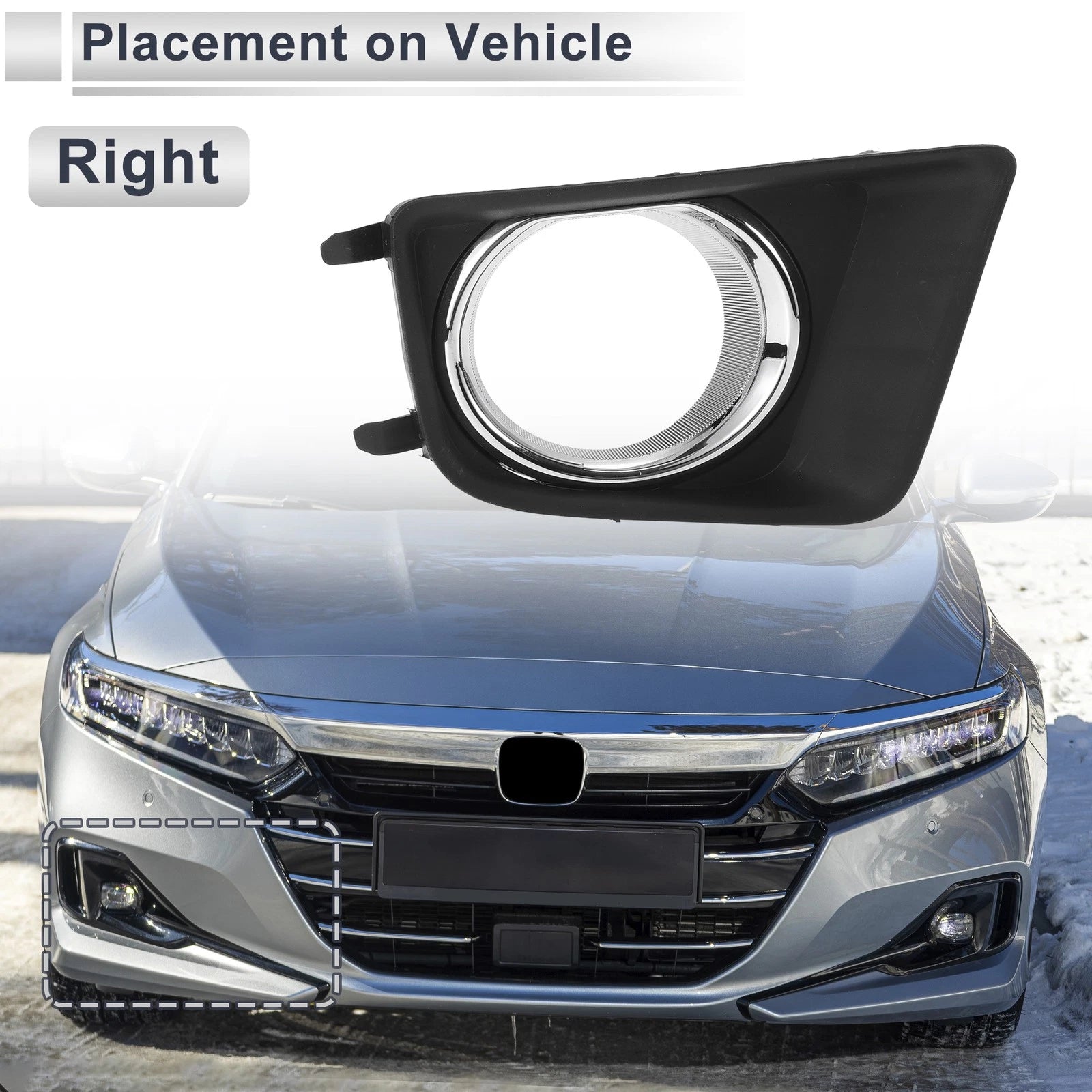 Front Right Fog Light Grill Replacement for Toyota Tacoma (2012–2015)
