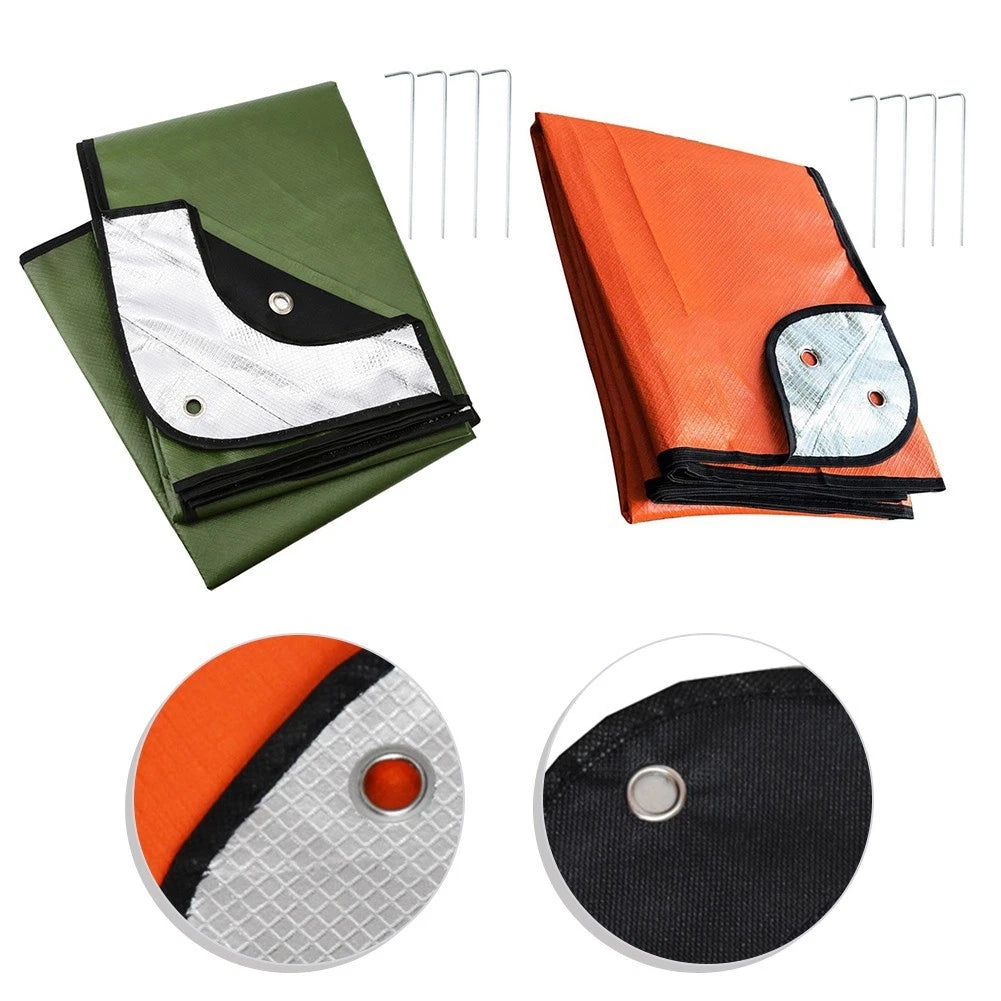 Insulated Thermal Reflective Camping Survival Blanket 82x59 Inches