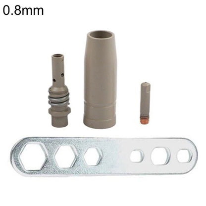Set of 4 MIG Welding Replacement Tips Nozzles Holder Wrench for 15AK